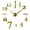 Gold, variant on Deago Frameless DIY Wall Clock,Large Modern 3D Mirror Wall Clock Decor Sticker DIY Clock kit for Home Living Room Bedroom Office Decoration (Gold)