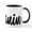 White/Black Inside, variant on CafePress - Melanin - 11 oz Ceramic Mug - Novelty Coffee Tea Cup