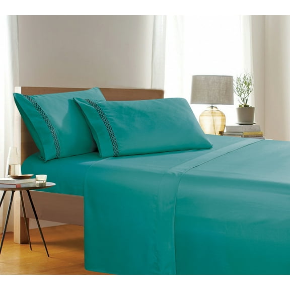 Super Soft 1500 TC Sheet set , Queen Turquoise