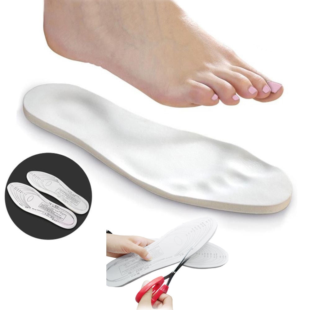 Unisex Memory Foam Shoe Insoles Pads Trainer Foot Comfort Heel Large 10.5-12.5