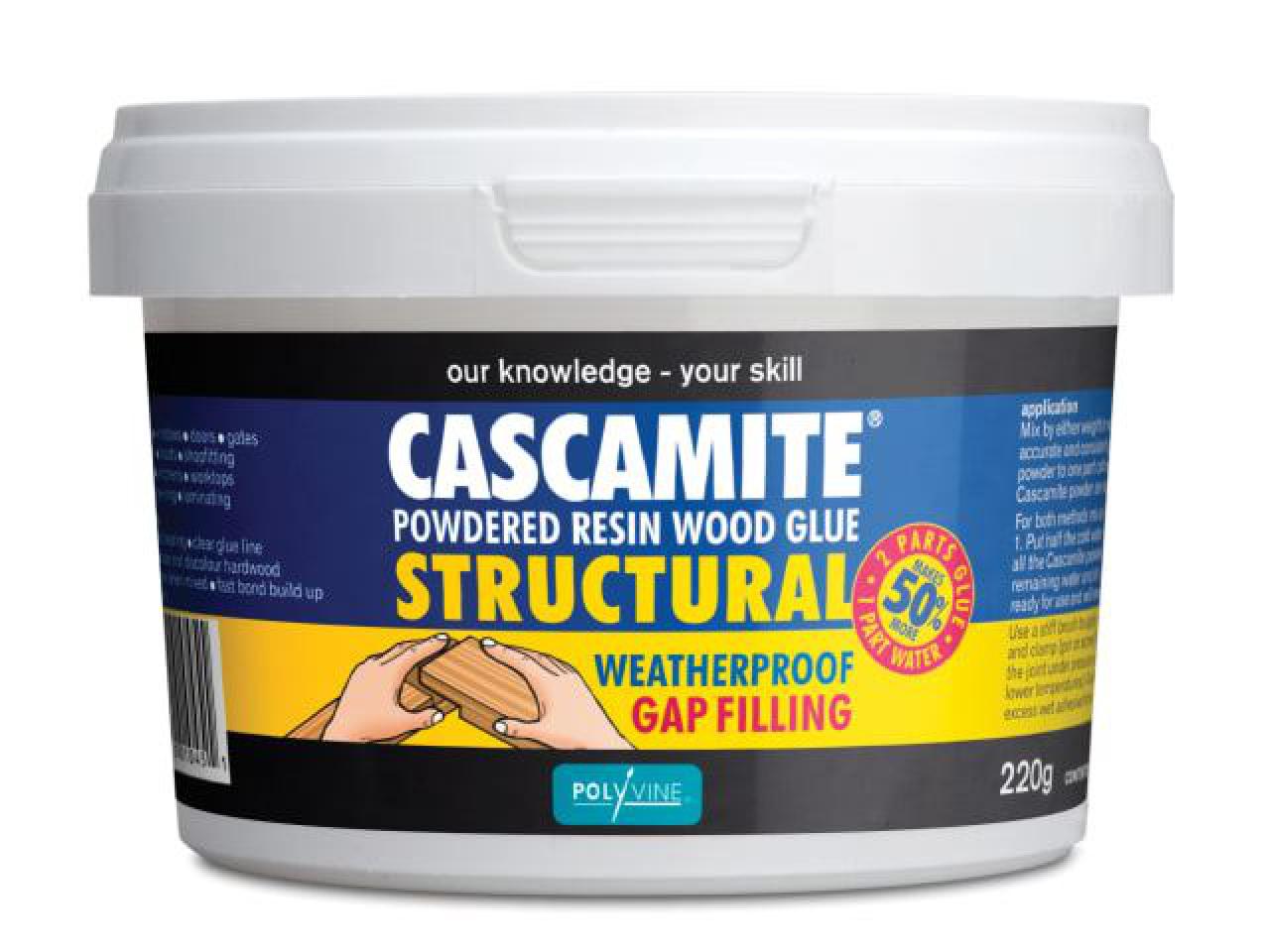 Polyvine Cascamite One Shot Structural Wood Adhesive Tub 250g