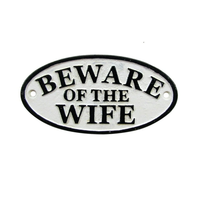 Funny Beware Wife Metal Warning Sign Novelty Man Cave Garage Bar Pub Wall Decor Funny Beware Wife Metal Warning Sign Novelty Man Cave Garage Bar Pub Wall Decor