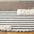 thumbnail image 3 of SAFAVIEH Kenya Comhgham Geometric Area Rug, Black/Ivory, 4' x 4' Round, 3 of 11
