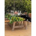 thumbnail image 2 of Outdoor Tablecloth with Umbrella Hole and Zipper, Black Christmas Tree Rectangle Table Cloth 54x80 Inch Waterproof Tablecloth, Xmas Tree Snowflake Winter Holiday Picnic Table Cover for Patio Camping, 2 of 7