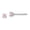 Pink, variant on Fine Jewelry 14K White Gold 3mm Pink Cubic Zirconia Stud Earrings for Women