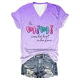 thumbnail image 1 of Tops Cortos para las Mujeres Día de la Independencia Impreso Suéter con Cuello en V Manga Corta, Top Casual para Primavera Verano, 1 of 3