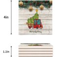 thumbnail image 3 of KXMDXA Car With Christmas Gifts Farmhouse Style Wood Plank Set of 6 Coaster for Drinks, Absorbent Ceramic Stone Coasters Cup Mat with Cork Base for Home Kitchen Room Coffee Table Bar Decor, 3 of 4
