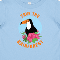 thumbnail image 4 of Inktastic Save the Rainforest Toucan Illustration Boys or Girls Baby T-Shirt, 4 of 5