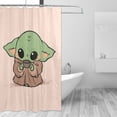 Baby Yoda Bathroom Shower Curtain,Bath Curtains Durable Waterproof Bath