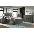 thumbnail image 4 of Intercon 3 Drawer Nightstand in Brushed Pewter, 4 of 4