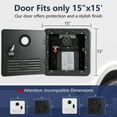 thumbnail image 7 of Mescukay RV Tankless Water Heater, 65,000BTU RV Instant Water Heater with Remote Controller, 15" x 15" Door＆Front Water Outlet, Propane Gas, DC 12V, Compatible with All RVs, 7 of 7