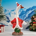 thumbnail image 3 of Porch Goose Winter Outfits, Christmas Santa Porch Goose Outfit, Cute Goose Clothes Costume for 7" Cement Geese Outdoor Patio Yard Decoration (C), 3 of 9