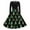 Dark Green, variant on UngA Christmas Dress Graphic Print Christmas Dresses for Women Long Sleeve Pleated Prom Hepburn Dresses with Belt Winter Party Cocktail Dress Dark Green,L