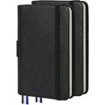 thumbnail image 1 of 2 Pack Small Notebook Pocket Lined Journal Mini Notepad, 3.5 by 5.5 Inch, Leather Hardcover, 100 GSM Thick Paper, 1 of 5