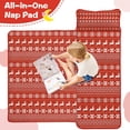 thumbnail image 4 of Red Christmas Reindeer Pattern Toddler Nap Mats for Kids Preschool,50"x20" Sleeping Mat Bag or Kids,Toddler Sleeping Bag,Toddler Nap Mat or Daycare, 4 of 6