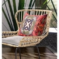 thumbnail image 3 of Amrita Sen Suede Hot Peach Zippered Pillow With Insert CAPL510FSDS-ZP-18x18, 3 of 4