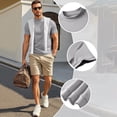 thumbnail image 6 of Shirts for Men Slim Fit Crew Neck Basic Tees Stretch Comfortable Casual Wrinkle Free Solid Color Thermal Tops, 6 of 6