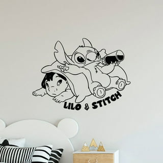  AOLIGL Lilo and Stitch Wall Stickers Disney Cartoon Wall Decals  DIY Peel and Stick Vinyl Wall Decor for Kid Girls Boys Bedroom Living Room  House Fun (Size: 17.8×23.7 inch) : Baby