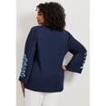 thumbnail image 2 of Avenue Women's Plus Size Novelty Bell Sleeve Top, 2 of 2