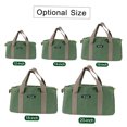 thumbnail image 4 of PENGGONG Large Thickened Wear-resistant Maintenance Tool Storage Bag Multifunctional Portable Tool Bag Large Capacity Canvas Bag 12-inch Army Green 168, 4 of 7