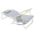 thumbnail image 4 of Sunnylife: Luxe Beach Chair - The Resort Coastal Blue - Fabric Lounger Seat, Adjustable Recline, Mini Cooler Bag, Drink Holder, Pool-Sand-Outdoor, 4 of 8
