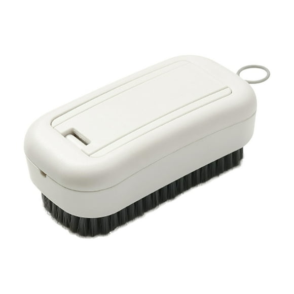Fiudx Cepillo de Limpieza Multifuncional, Cerdas Suaves para Ropa y Zapatos, Cepillo Desmontable para Zapatos, Organizador Colgante para Higiene, Uso En El Hogar y El Baño, Diseño Portátil, Tamaño 12