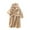 AA-#Khaki1290, variant on WOYY Girls Flannel Hooded Bathrobe Kids Cute Tiger Long Sleeve Sleepwear Robe, Sizes 1-8