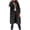 Black, variant on Lovskoo Womens Winter Coats Quilted Jacket Warm Long Sleeve Coat Hoodies Collar Jacket Slim Outwear Cotton Padded Outerwear Khaki