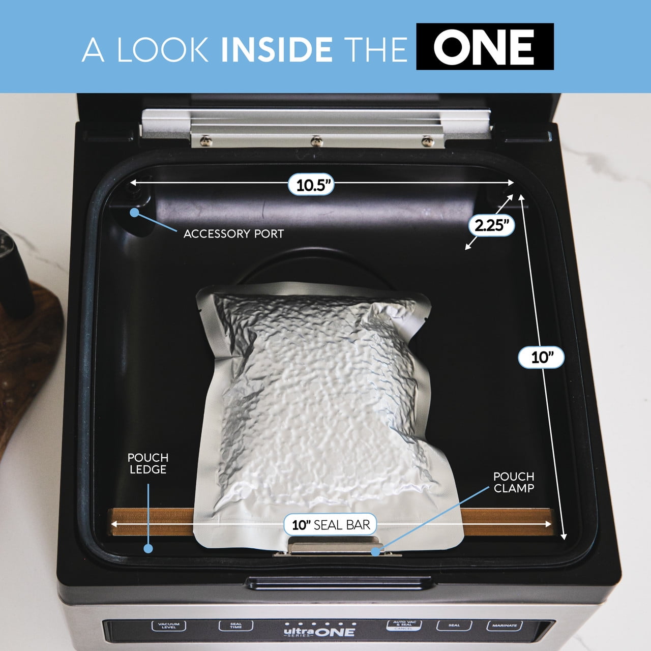 Avid Armor USV1 Chamber Vacuum Sealer, Compact Stainless Steel Food Sealer
