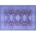 thumbnail image 1 of Ahgly Company Indoor Rectangle Persian Blue Traditional Area Rugs, 7' x 9', 1 of 4
