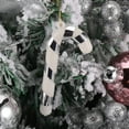 thumbnail image 3 of OULII Christmas Tabletop Decorations Small Xmas Tree Silver Flocked 1Set For Mantel Indoor Atmosphere, 3 of 7