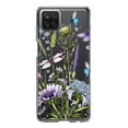 thumbnail image 1 of MUNDAZE Samsung Galaxy A22 5G Shockproof Clear Hybrid Protective Phone Case Lavender Dragonfly Butterflies Spring Flowers Cover, 1 of 5