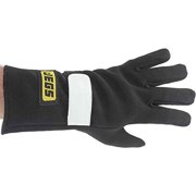 JEGS Racing Gloves SFI 3.3/1 Single Layer Nomex Large Black