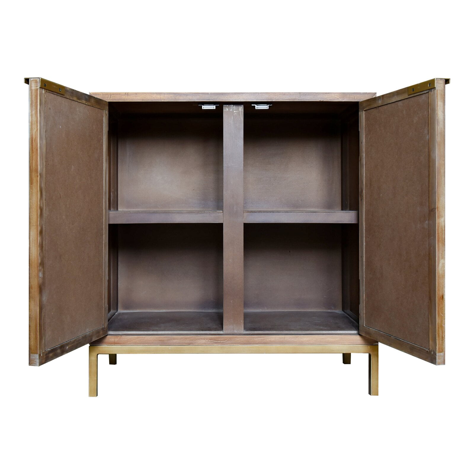 Kaysen 2 door mirrored outlet accent cabinet