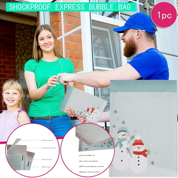 Vikakiooze 2023 Shockproof Express Packaging Bags Thickened Bubble Kraft Paper Mailers Envelopes