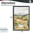 thumbnail image 4 of Stupell Industries Scandinavian Watercolor Hills & Tranquil Valley Black Floating Frame Canvas Art, 17 x 25, by Petals Prints Design, 4 of 8