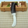 thumbnail image 3 of Happydeer Styling Comb Environmentally Friendly Safe Smooth Healthy Wide Application Hairdressing Tool Evenly Arranged Teeth S-shaped Evening Makeup Comb for Girls, 3 of 13