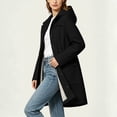 thumbnail image 5 of Dxzfnsa Women Waterproof Outdoor Hiking Raincoat Women Lined Windproof Rain Jacket Lightweight Hooded Jackets Trench Coats S-2XL, 5 of 8