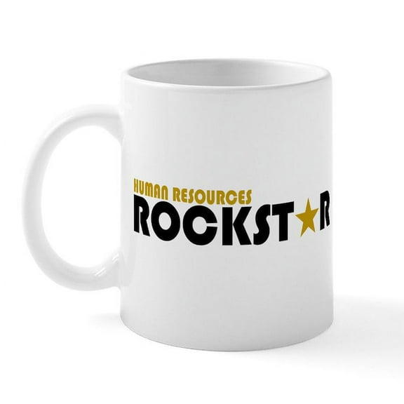 CafePress - Human Resources Rockstar Mug - 11 oz Ceramic Mug - Novelty Coffee Tea Cup