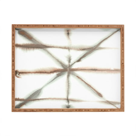 

Society6 Light Dye Folding Taupe by Jacqueline Maldonado Rectangular Bamboo Tray