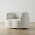 thumbnail image 5 of Furniture of America Sonya Tuxedo Indoor Boucle Fabric Armchairs & Accent Chairs, White, 5 of 12