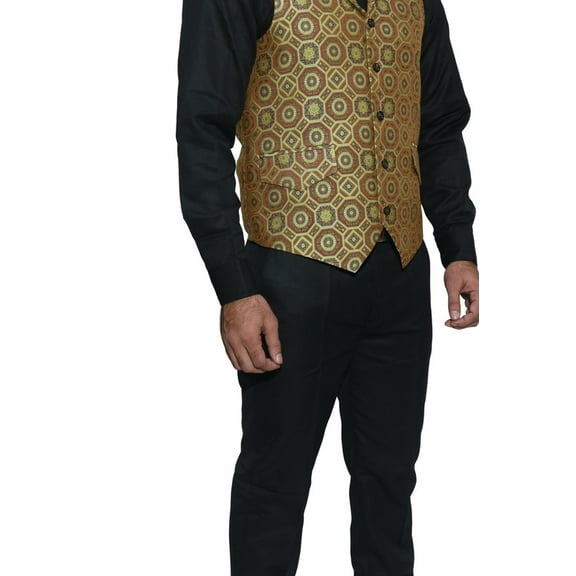 Luxe Jacquard Nehru Jacket for Men - Stylish Indian Wedding Vest Coat, Designer Formal Party Wear, Nehru Collar Vest, Elegant Men’s Fashion, XS to XXXL