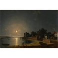 thumbnail image 2 of Henry Pether 14x11 Gold Ornate Wood Frame and Double Matted Museum Art Print Titled - Upnor Castle, Kent, 2 of 4