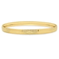 thumbnail image 3 of 6mm Textured 14k Yellow Gold Plated Round Stackable Bangle Bracelet, 8 inches + Gift Box, 3 of 6