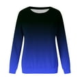 thumbnail image 4 of ylioge Long Sleeve Shirts for Women, Women's Crewneck Sweatshirts Casual Loose Ombre Tie Dye Blouses Tops Fall Reduced Price and Clearance Sale, 4 of 4