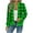 Green, variant on Womens Bomber Jacket Christmas Fall Winter Fashion Waffle Plaid Jackets Long Sleeve Going Out Tops Full Zip up Coat with Pockets Size S