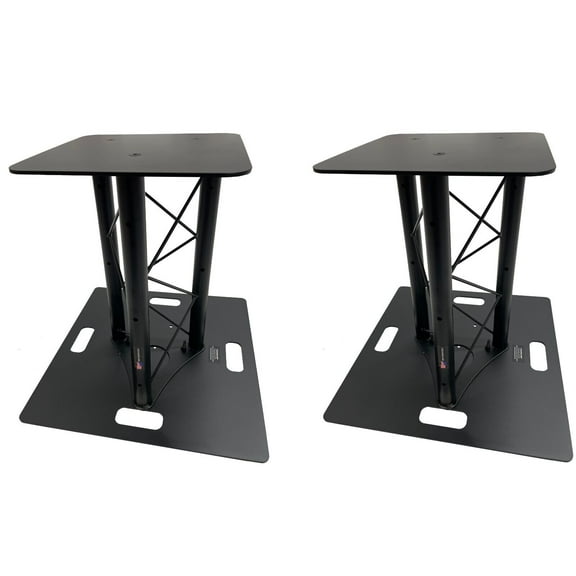 (2) DJ Lighting 1.64 ft 0.5M Black Bolted Triangle Truss Light Dual Totem System