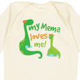 thumbnail image 4 of Inktastic My Mema Loves Me Grandson Dinosaur Boys Long Sleeve Baby Bodysuit, 4 of 5