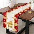thumbnail image 2 of Bowayaoa Year of the Horse Table Runner 2026, Galloping Horse Print Linen Table Decor, Chinese New Year Party Table Decoration, Festive Horse Tablecloth for Dining, 2 of 7