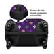 thumbnail image 2 of Balery Purple Mardi Gras Funda de equipaje, fundas para maletas, elástica, lavable, protector de maletas, compatible con maletas de 18 a 32 pulgadas-Large, 2 of 7